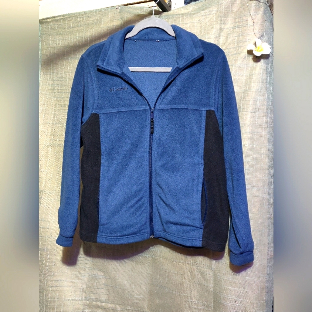 Columbia Blue and Black Fleece Jacket